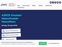 Tablet Screenshot of greatermanchestermarathon.com